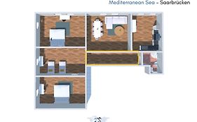 Zentrales Design-Apartment Saarbruecken - Ideal Fuer Familien & Businessgaeste